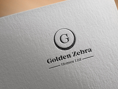 GOLDEN ZEBRA LOGO DESIGN