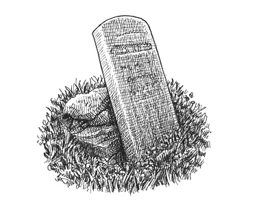 Tombstone art artist artwork cemetery creepy drawing hand drawn illustration ink morbid tombstone