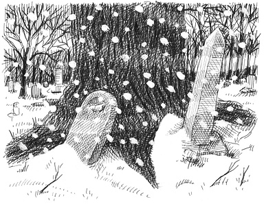 Snowy Graveyard