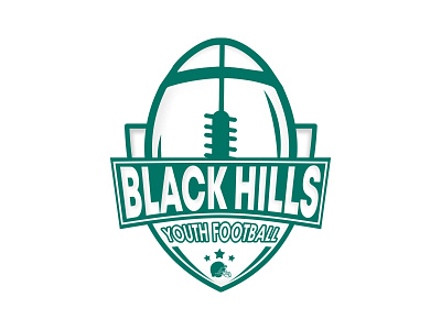 Black Hills design green logo rugby rugby logo sports vector