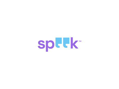 Speek " apps brand branding clever lettering logo logomark modern quotes speak start up tech technology typelogo web3 wordmark