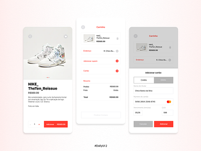 Daily UI 2 - Check out app app design daily ui dailyui uiux