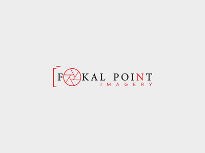 Fokal Point Imagery brand brand identity branding camera design flat icon logo logo design minimal minimalist logo modern photography red type typography