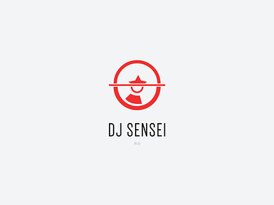 DJ Sensei anime brand brand identity branding design dj dragonball flat icon japanese logo logo design minimal modern monogram music type typography