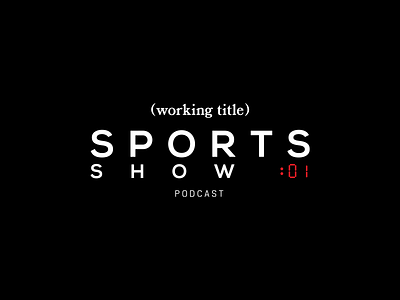 Working Title Sports Show Podcast brand brand identity branding design flat icon logo logo design minimal minimalist modern podcast sports typography