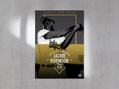 Jackie Robinson 75th Anniversary Poster