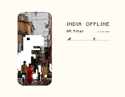 India Offline - AR Filter app augmented reality design explore filter information instagram minimal offline ui ux vector
