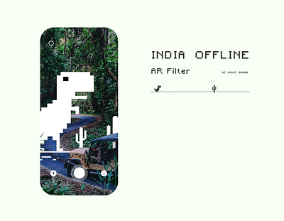 India Offline - AR Filter app augmented reality design explore filter information instagram minimal ui ux