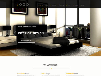 Website design template