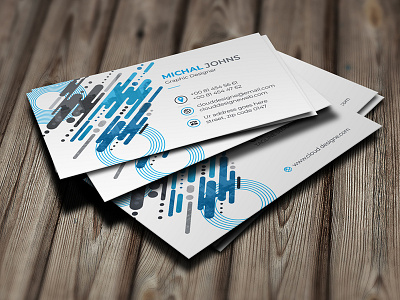 Corporate Business Card blue business card certificate creative designer flyer graphic green landscape letterhead logo