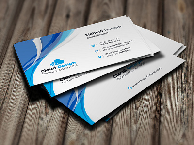 Corporate Business Card black blue business card certificate creative designer flyer graphic green landscape letterhead logo