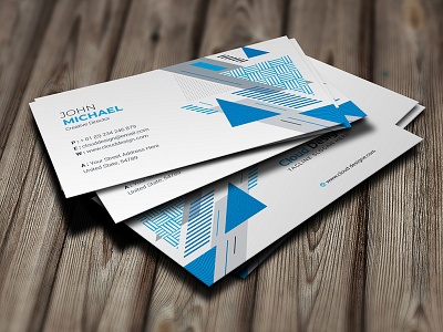 Corporate Business Card black blue business card certificate creative designer flyer graphic green landscape letterhead logo