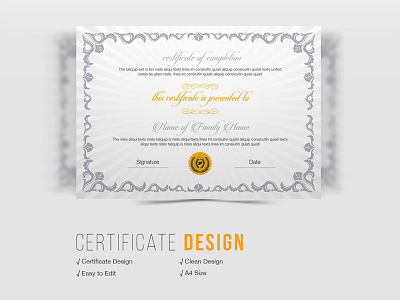 Corporate Clean Business Certificate achievement acknowledgement appreciation award certificate certificate employee certificate psd certificate template certificate word certification corporate corporate certificate