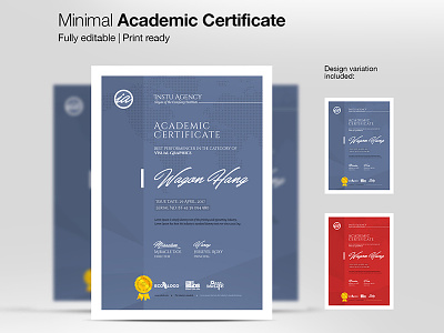 Minimal Academic Certificate achievement acknowledgement appreciation award certificate certificate employee certificate psd certificate template certificate word certification corporate corporate certificate