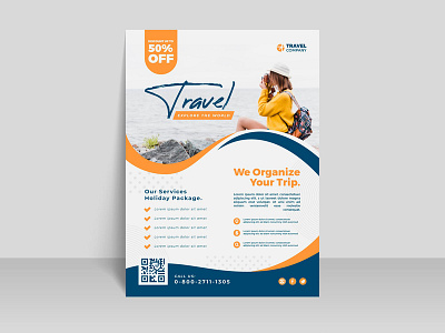 Travel Sale Flyer a4 advertisement advertising agency business business flyer clean company consultant corporate corporate flyer creative