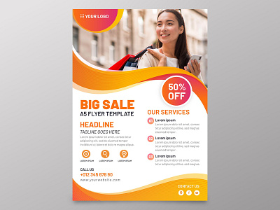 Sales Flyer a4 advertisement advertising agency business business flyer clean company consultant corporate corporate flyer creative