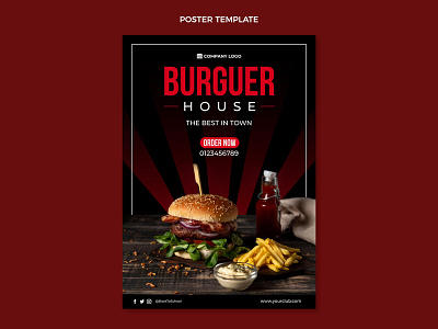 Food Poster Template a4 advertisement advertising agency business business flyer clean company consultant corporate corporate flyer creative