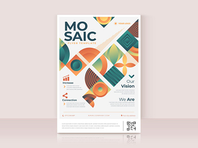 gradient mosaic flyer