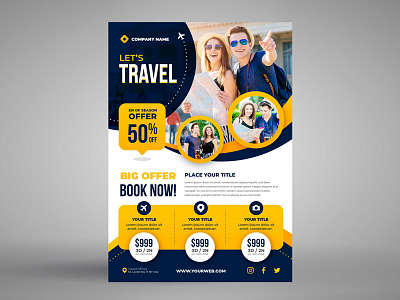 travel sale flyer template