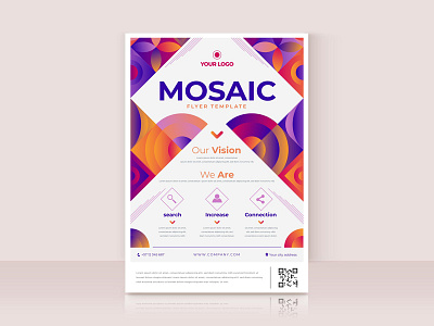 gradient mosaic flyer