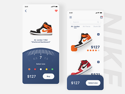 Footwear App UI Exercise