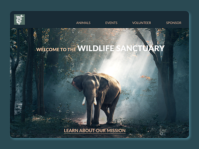 Header Banner for a Wildlife Sanctuary