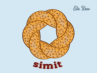 Bagel (simit) bagel design illustration illustrator simit turkish turkishfood