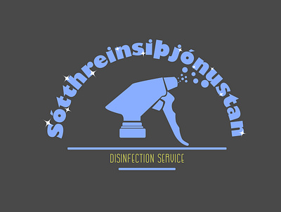 The logo is for disinfection service company. clean design disinfection disinfection service happy illustration istanbul life logo logodesign quarantine quartz service turkey virus water
