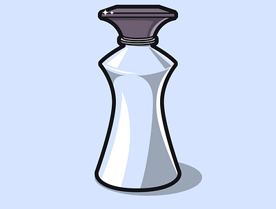 The perfume bottle beautiful blue bottle design glass illustration illustrator istanbul life perfume simple smell turkey