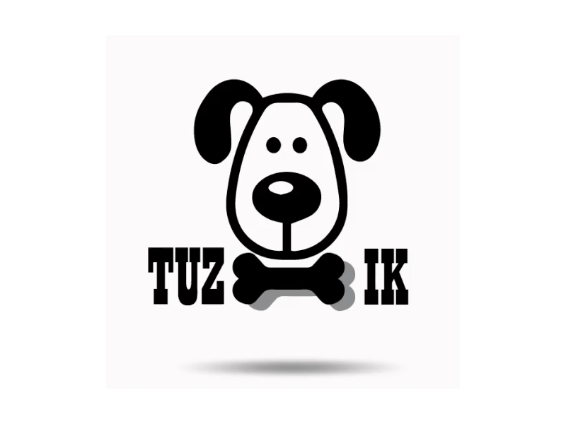 Logo TUZIC branding design dog gif illustration logo logo design motion ui vector