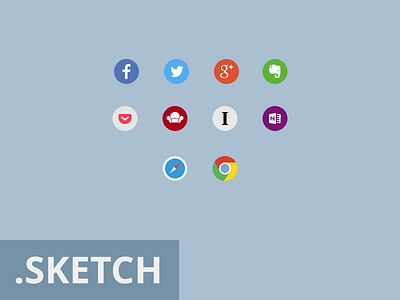 Social Icons + .sketch file