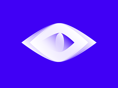 Eyecon blue design eye gradient iris logo security shadows white