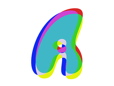 A logo a a logo blend mode clean colorful colorful logo icon logo logo a day simple wordmark