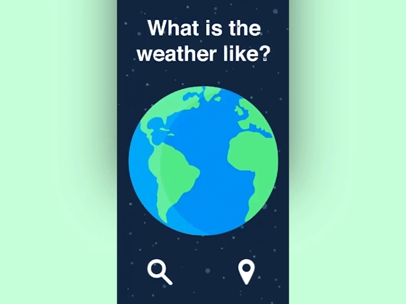 Weather App Concept app berlin flat design motion design weather wetter