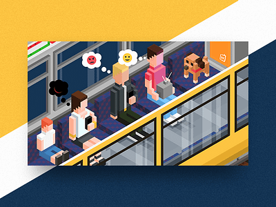 Berlin Metro / Subway berlin bvg commercial dog hexels isometric metro subway television tv ubahn voxels