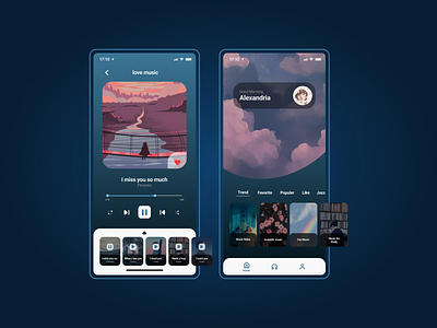 Pop Up Playlist Music music music app music player stream stream music ui ui design uidesign uiux