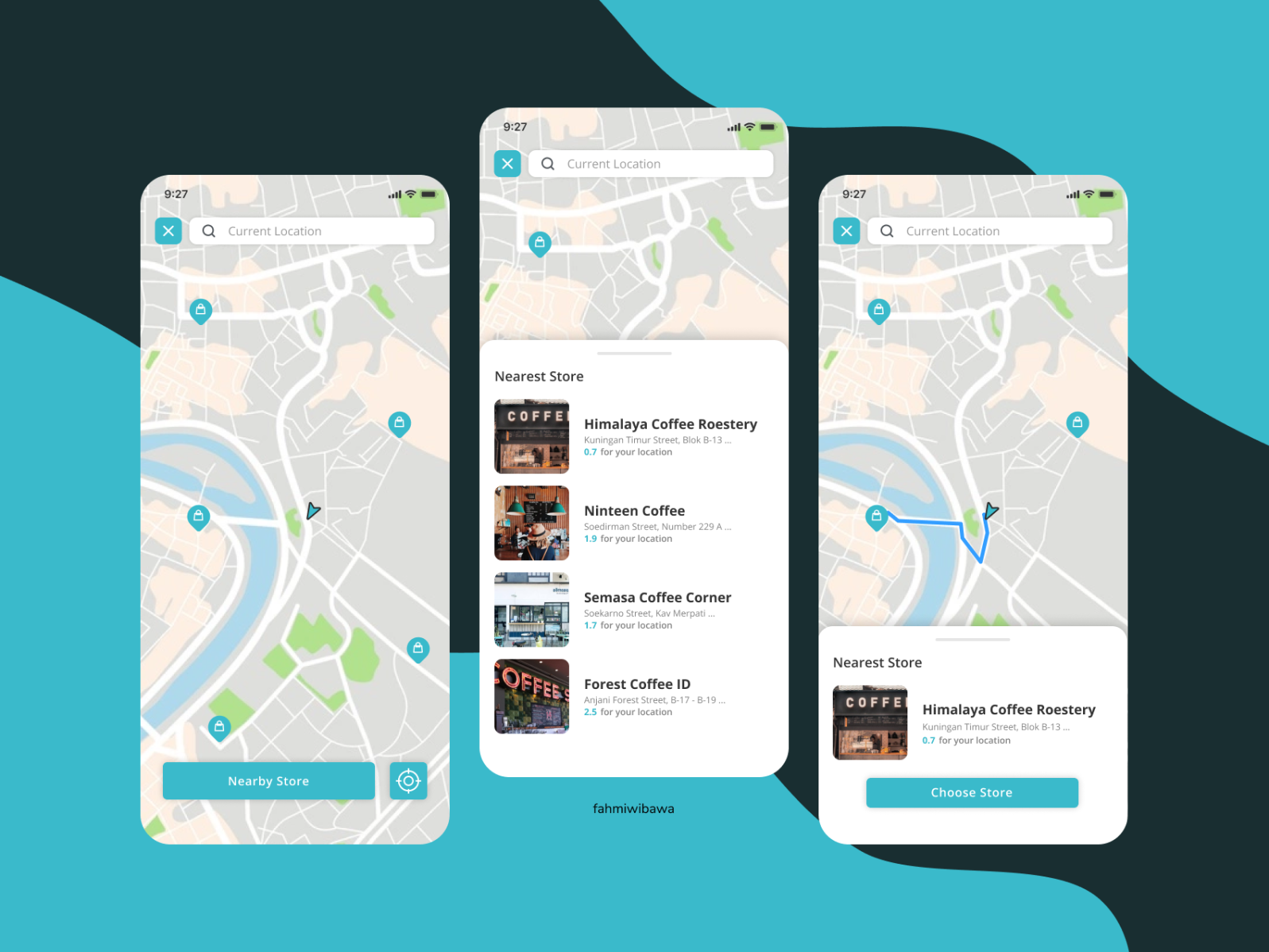 Nearby Store Apps by Fahmi Wibawa on Dribbble
