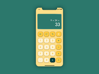 the calculator -- daily ui 004