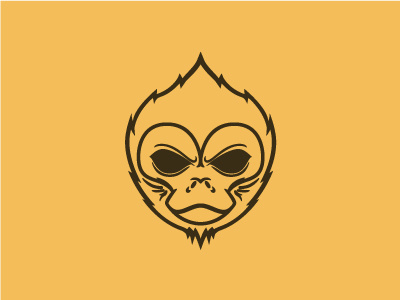 The Alien Monkey Collective adventure brand community identity illustration logo monkey networking rock climbing
