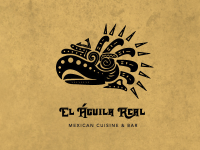 El Águila Real Mexican Restaurant Identity aztec cuisine food logo mexican
