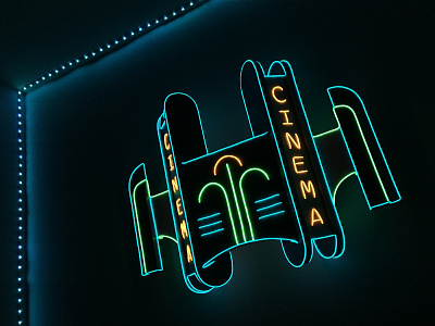 Neon Cinema Sign