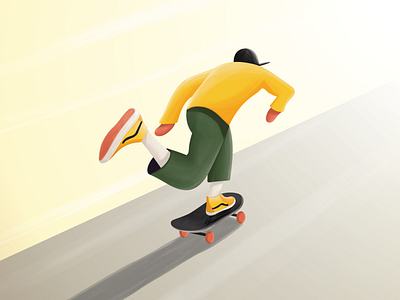 Kick Push adobe illustrator branding character character illustration characters design illustration illustrator skate skateboard skateboarding