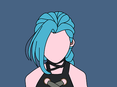 Jinx adobe illustrator design flat illustration illustrator minimal