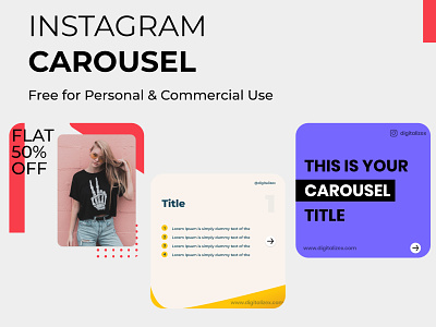 Freebie Instagram Carousel banner design freebie freebies instagram carousel marketing