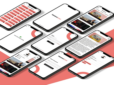 News app UI concept