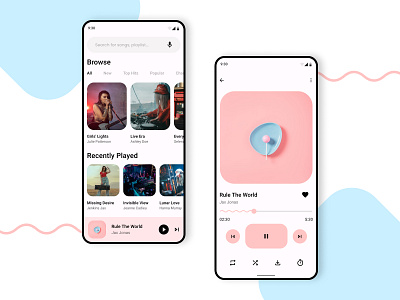Music Player Material You android 12 google material material you minimal music player ui