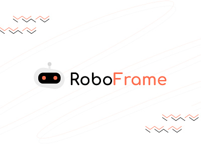 Concept Robo Frame Logo Design branding graphic design logo design minimal robot logo tanay arya