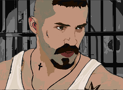 Yuri Boyka (Scott Adkins) adobe adobe illustrator adobe xd art direction artwork behance brand identity cartoon illustration hero movie poster poster art uiuxdesign villain