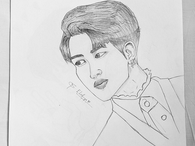 Park Jimin art bts drawing jimin pencil sketch