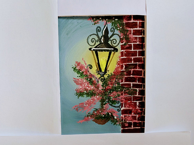 Light Lamp art beauty colors flowers lamp light nature paintings.